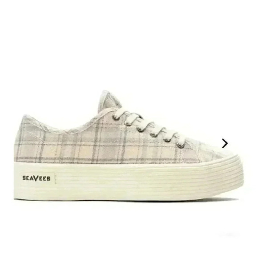 NEW SeaVees Plaid Monterey‎ Platform Sneakers Shoes Women’s Size 8.5 NWT